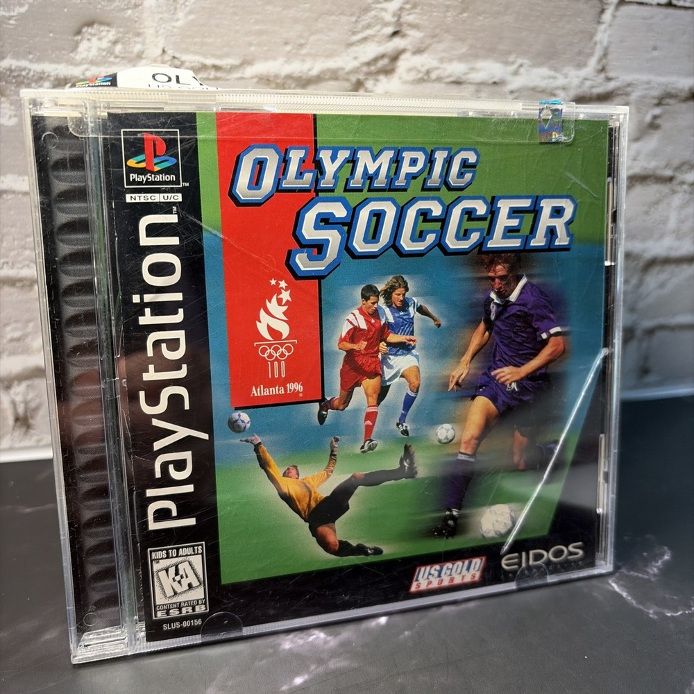 Olympic Soccer Sony PlayStation 1 PS1 1996 Case & Manual Only NO GAME SLUS-00156